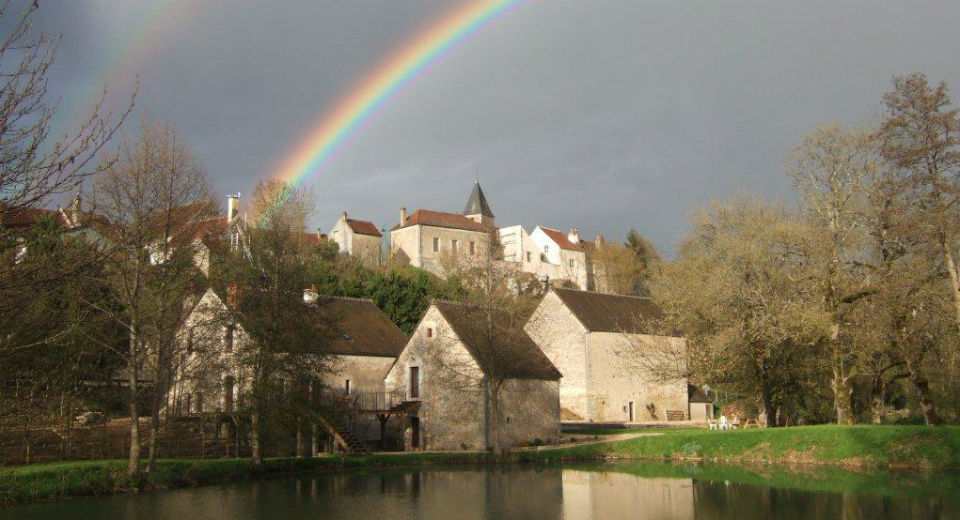 Winter charm...rainbow in March